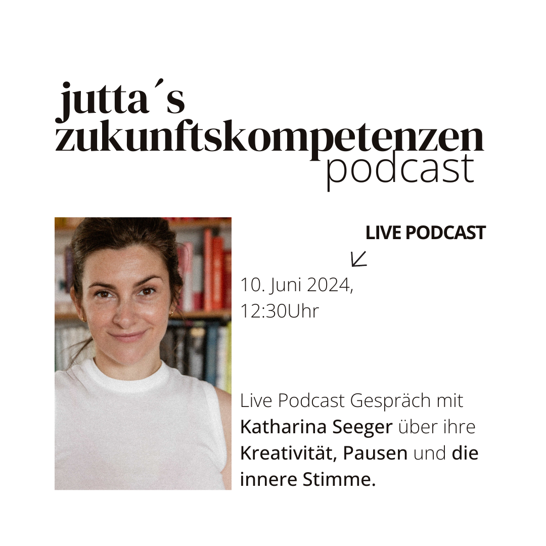 LIVE Podcast Gespräch mit Katharina Seeger - über ihre Kreativität, Pausen und die innere Stimme